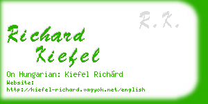 richard kiefel business card